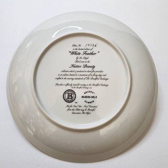 The Bradford Exchange White Feather by Lee Bogle in the Native Beauty Collection - Picture 3 of 4